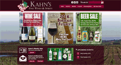 Desktop Screenshot of kahnsfinewines.com